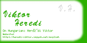 viktor heredi business card